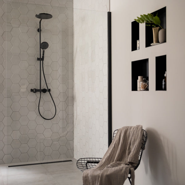 hansgrohe 頂級定溫黑色淋浴柱-Raindance Select S，27633-67