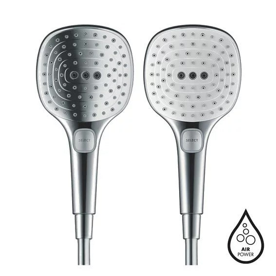 hansgrohe-大範圍洗澡蓮蓬頭-三段式蓮蓬頭-Raindance Select E 120，26520